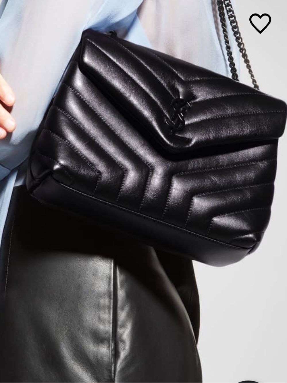🖤YSL Small Loulou Black Hardware on Black Leather - NO LONGER MADE  Like new 🖤